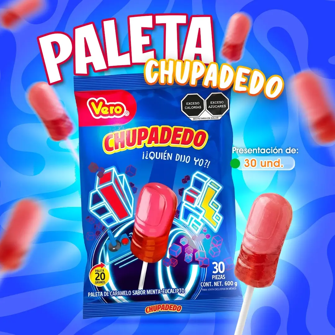 Paleta Chupadedo de dulce de venta en Cosquisa