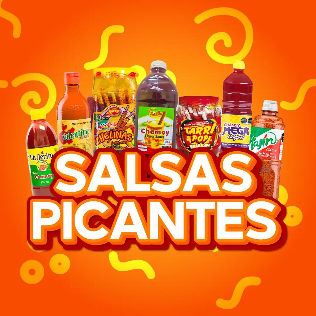 Variedad de salsas picantes para comidas disponibles en Cosquisa