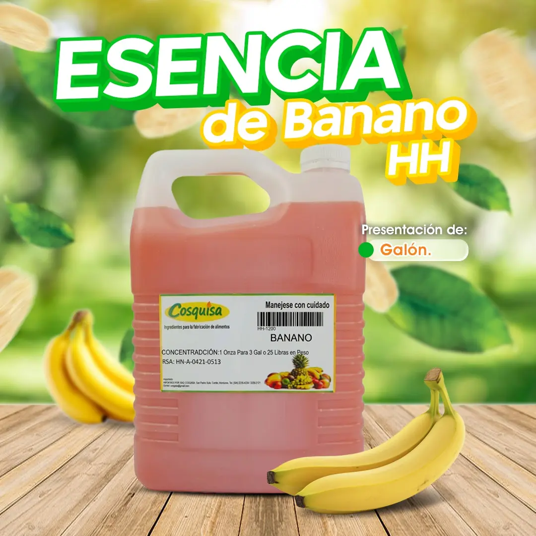 Galón de esencia de banano HH para elaborar helados