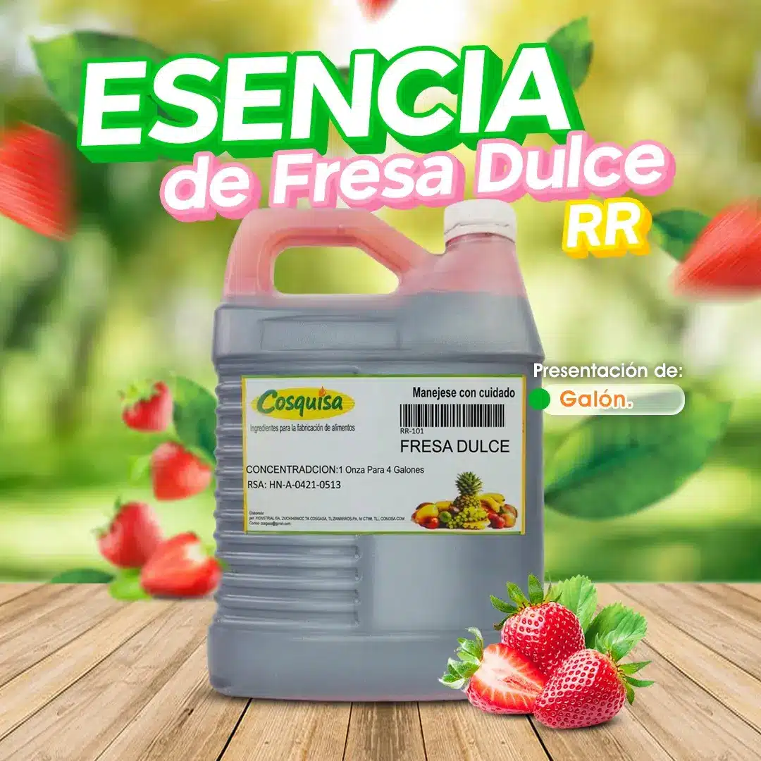 Esencia de fresa dulce RR para juguitos y refrescos | Cosquisa