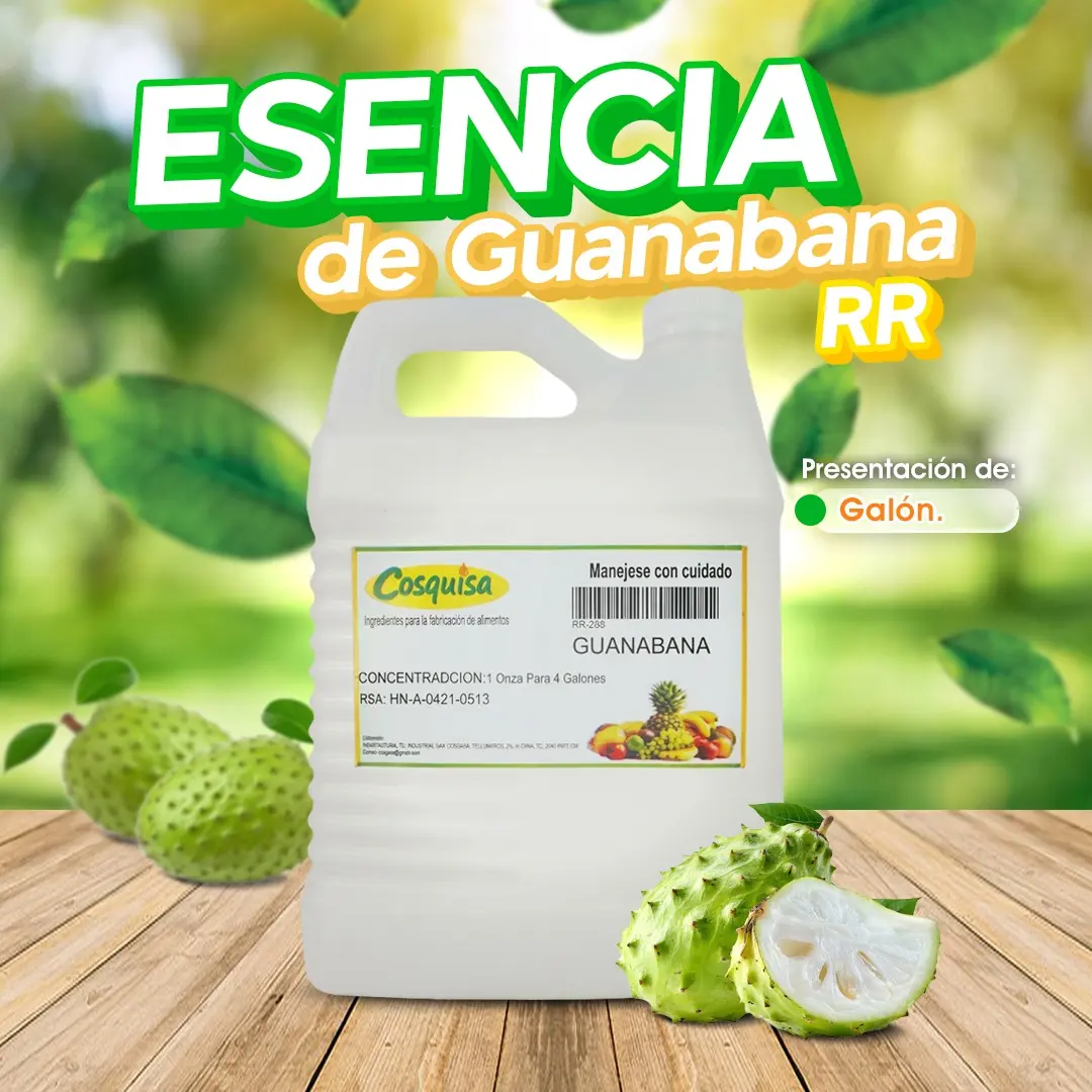 Esencia de guanabana RR para juguitos y refrescos | Cosquisa