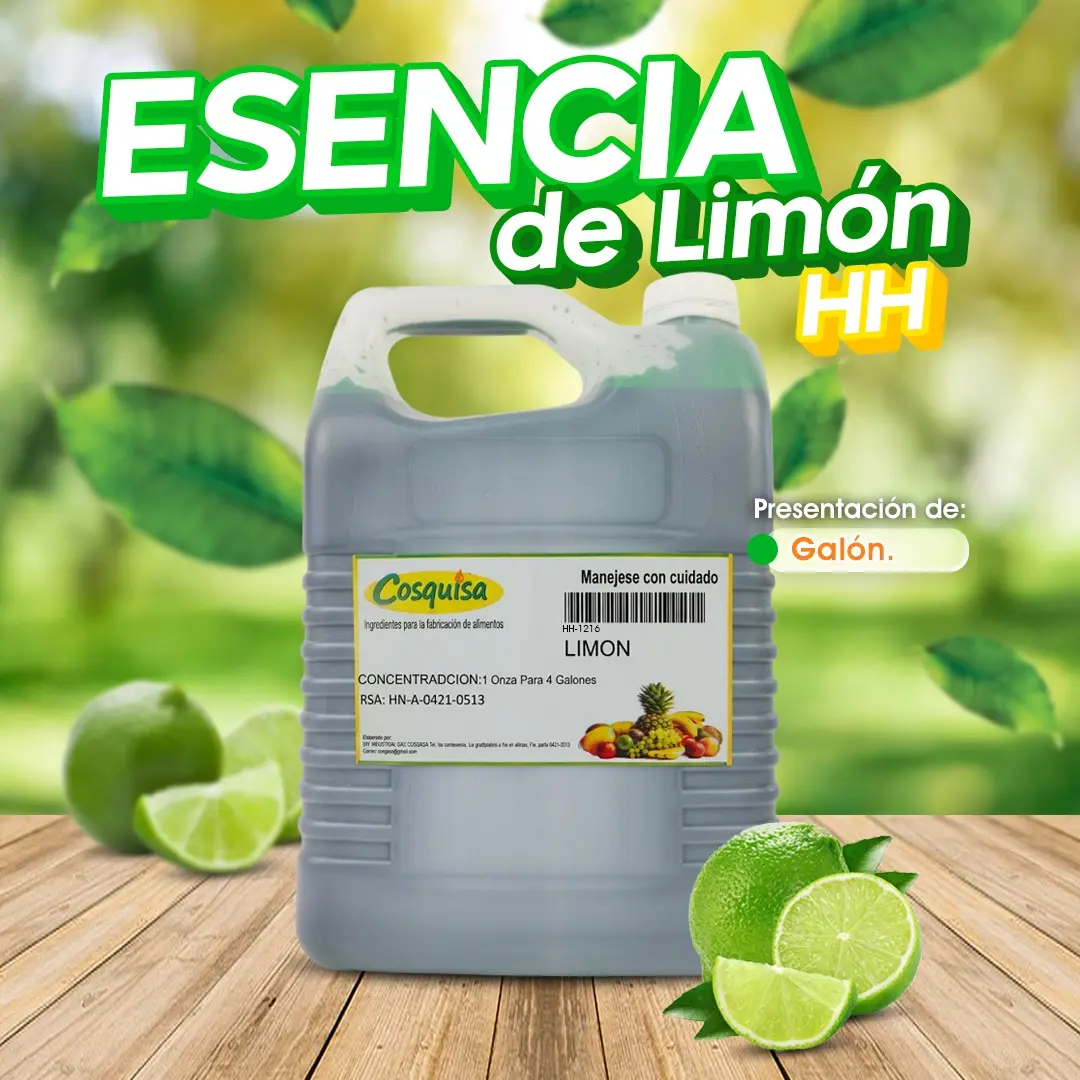 Esencia HH de limón para repostería y heladería | Cosquisa