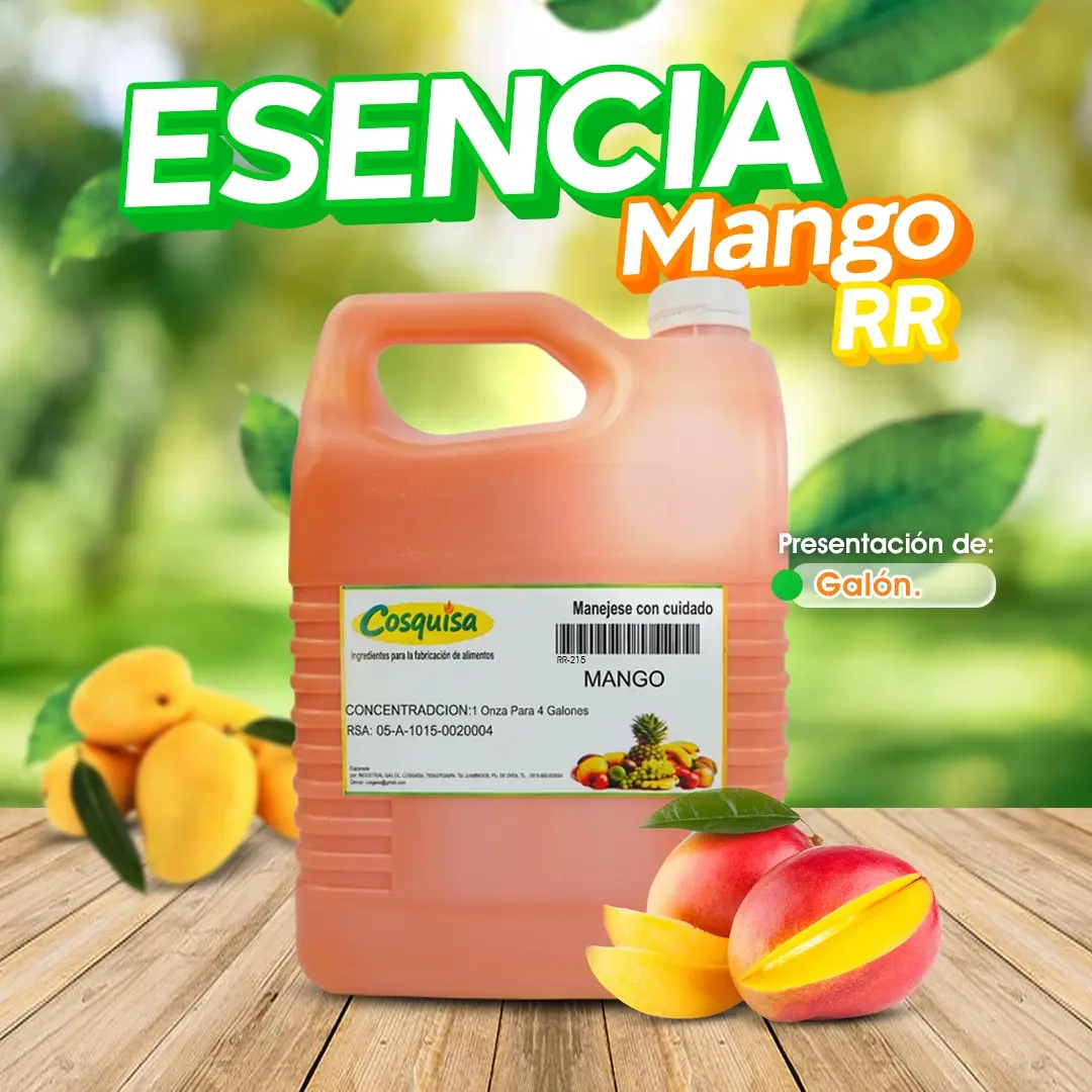 Esencia de mango RR para refrescos y juguitos | Cosquisa