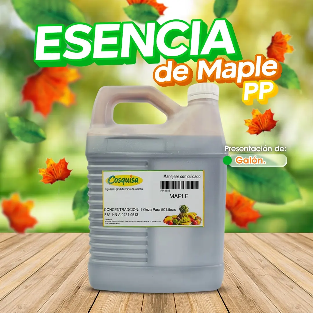 Esencia de maple PP para panadería | Cosquisa