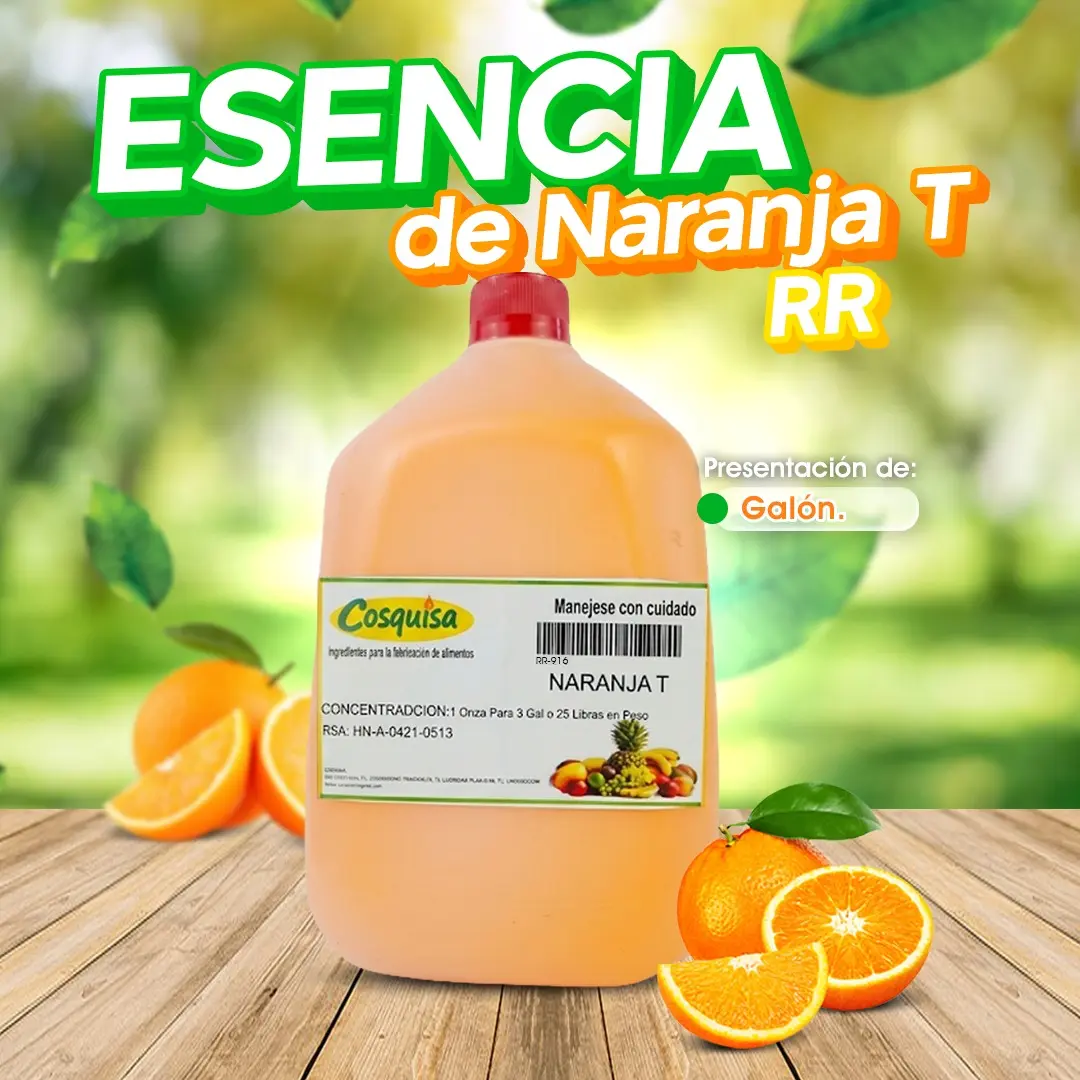 Esencia de naranja T - RR para refrescos | Cosquisa