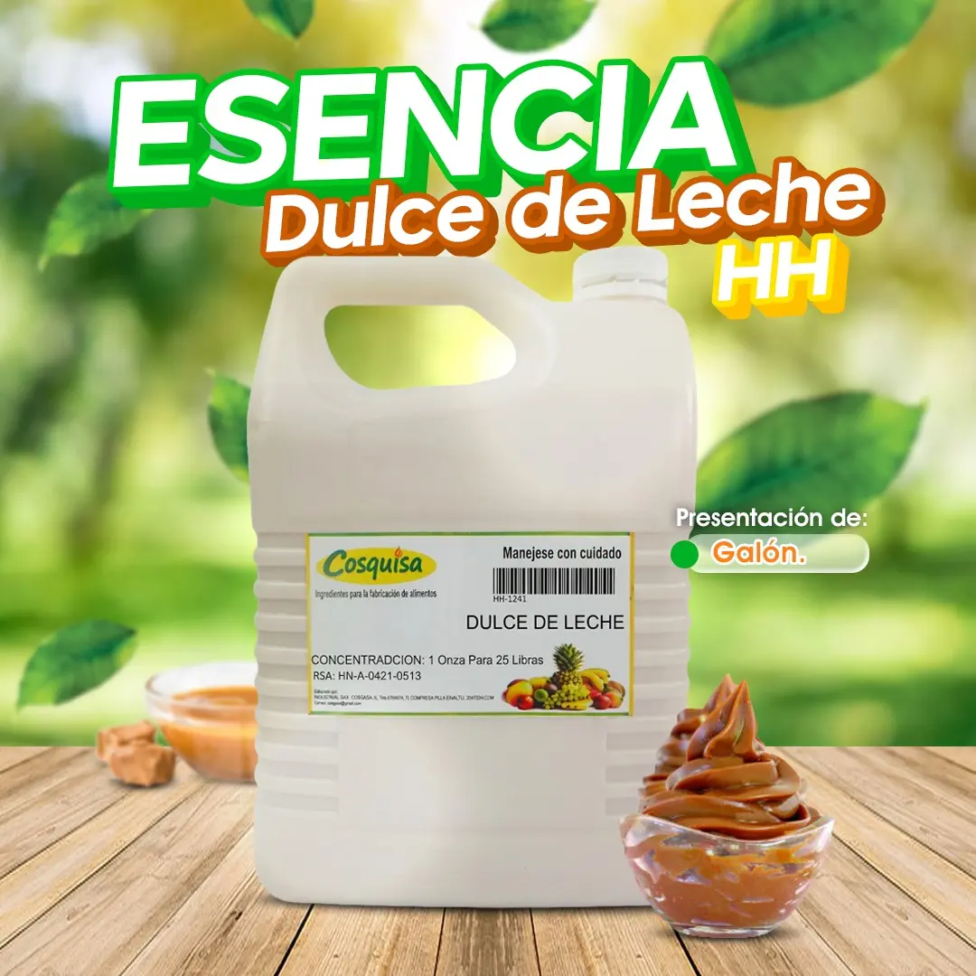 Esencia HH de dulce de leche para helados | Cosquisa