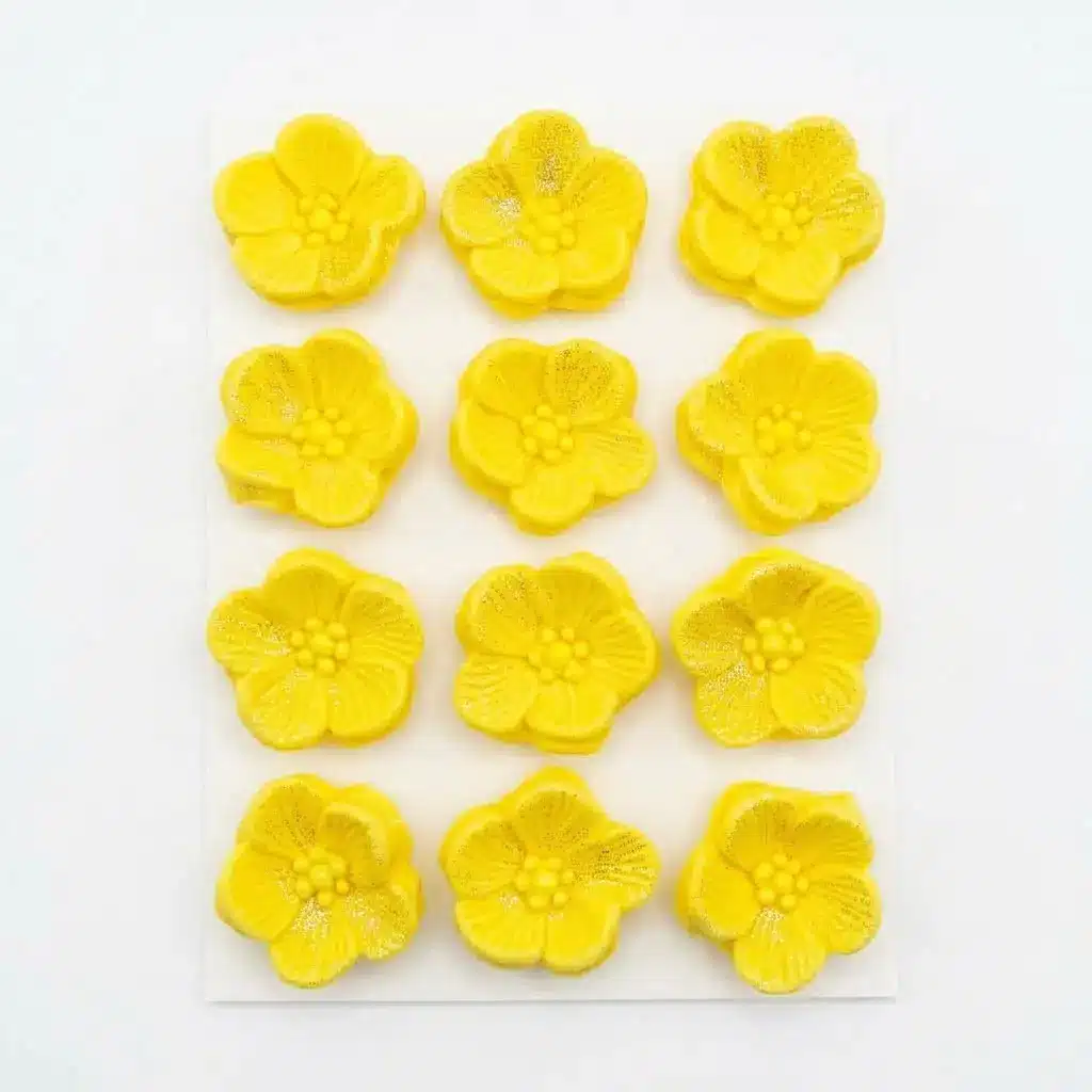 Flor No Me Olvides de azúcar para decoración de repostería