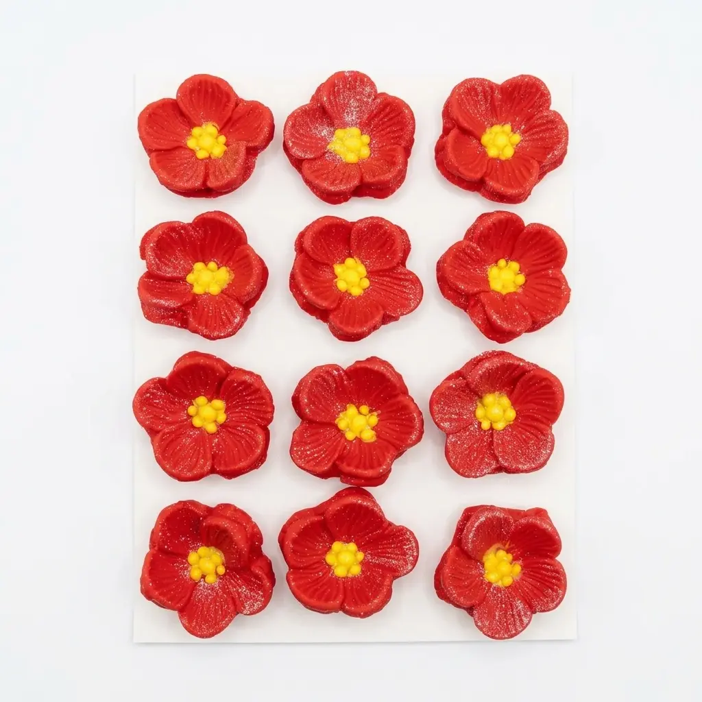 Flor No Me Olvides de azúcar para decoración de repostería