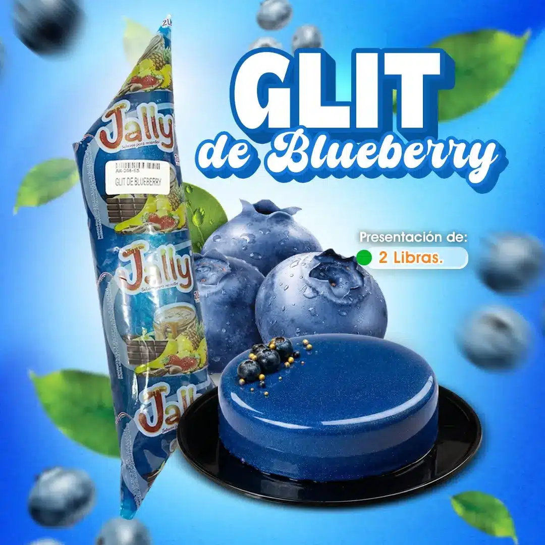 GLIT de blueberry para repostería y decoración de postres | Cosquisa