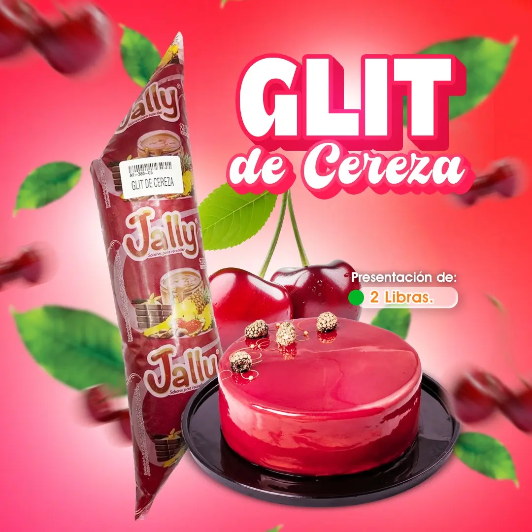 GLIT de cereza para repostería y decoración de postres | Cosquisa