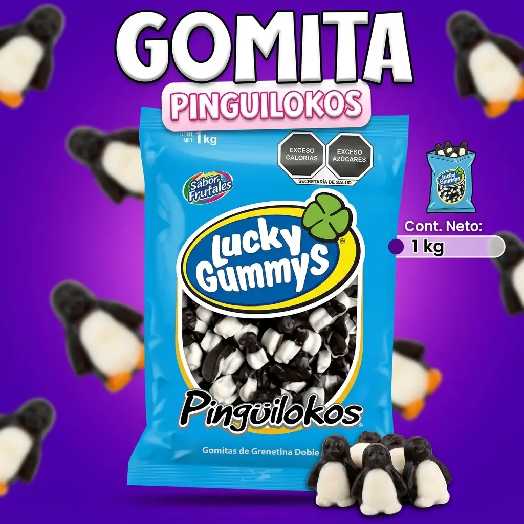 Gomitas Pingüilokos en Honduras para tiendas de dulces y emprendimientos | Cosquisa