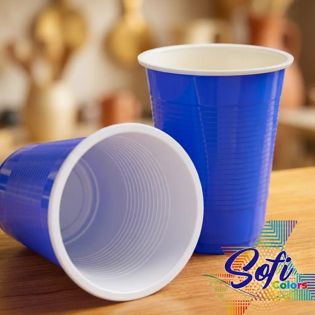 Vaso azul Sofi de 10 onzas para bebidas | Cosquisa