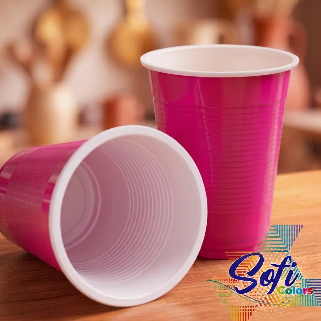 Vaso rosado Sofi de 10 onzas para bebidas | Cosquisa