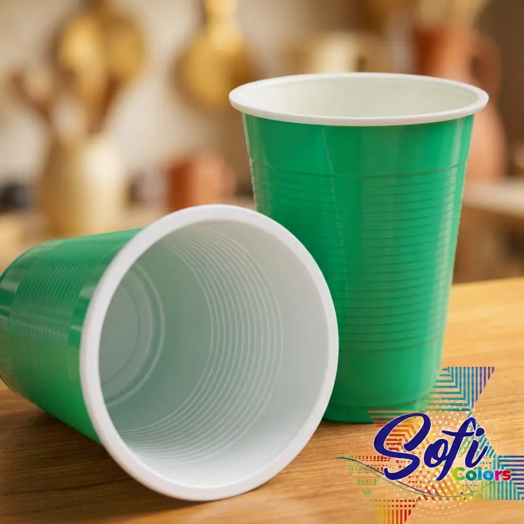 Vaso verde Sofi de 10 onzas para bebidas | Cosquisa